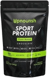 HealtHappiness Organic Vegan Chocolate Protein Powder - 30g Plant Protein, BCAAs, Probiotics, Tart Cherry - Post Workout Recovery