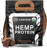Cantein Organic Hemp Protein Powder - Vegan, Plant-Based, Non-Dairy, Gluten-Free, Chocolate Flavor - 20 Servings