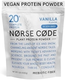 'NØRSE CØDE Vanilla Plant-Based Protein Powder – 20g Protein, Vegan, Keto-Friendly, Dairy-Free – 1.33 lbs