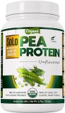 FOLONA Organic Pea Protein Isolate - Vegan, Non-GMO, Unflavored with BCAA - 2.7 lbs