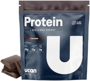 UCAN Energy Plant Protein Powder | Vegan 20g Pea Protein with EAAs & BCCAs | Keto, No Added Sugar, Gluten-Free | Chocolate | 12 Servings