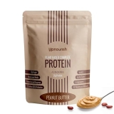 HealtHappiness UpNourish Peanut Butter Vegan Protein Powder with 54 Superfoods & Probiotics - 21g Plant Protein - Meal Replacement Shake - Keto-Friendly - Dairy-Free - 15 Servings