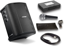 Bose S1 Pro Bundle: Bluetooth Speaker System with Battery, Shure PGA48 Mic, XLR Cable (6 items)
