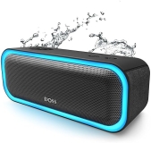 Wonders Tech DOSS SoundBox Pro Bluetooth Speaker | 20W Stereo Sound, Extra Bass, 20H Playtime | IPX6 Waterproof | TWS Pairing | Portable Speaker for Outdoor Activities - Black