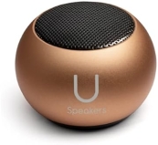 Fashionit Rose Gold Mini Speaker with Bluetooth 5.0 & Mic | Portable & Stylish | Rich Sound for Home, Parties, Activities