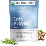 Sprout Living Plant Based Protein & Superfoods Powder, Original, Unflavored | Organic Protein Powder, Vegan, Non D