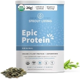 Sprout Living Plant Based Protein & Superfoods Powder, Original, Unflavored | Organic Protein Powder