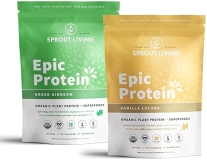 Sprout Living Epic Protein Bundle - Vanilla Lucuma & Green Kingdom (20g Organic Plant-Based Protein