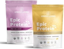 Sprout Living Epic Protein Bundle - Vanilla Lucuma & Pro Collagen (20g Organic Plant-Based Protein P