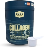 BUBS Naturals Collagen Peptides Powder, Collagen for Women & Men, Hydrolyzed Peptides, Unflavored Pa