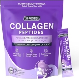 DRFOSTER  Collagen-Peptides-Powder-Packets - Multi Type I II III V X Collagen for Women with Antioxidant Blend