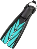 ATOMIC AQUATICS SplitFins, Open Heel | Ideal for Scuba Diving and Snorkeling | Unique SplitFin Desig