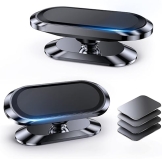 Coolpow 2-Pack Magnetic Car Phone Holder Mount with Strong Magnet 4 Plates for iPhone Samsung