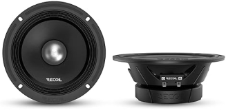 RECOIL MS65-4P 6.5 600W Car Midrange Speakers, 4 Ohm, Kapton Voice Coil, Pair