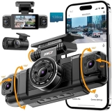 IIWEY N5 4-Channel 360 Dash Cam 1080P Front Rear Inside Car Camera Night Vision 128GB