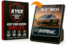 Kykr Brands Tesla Cybertruck 2024-2025 Matte Tempered Glass Screen Protector 18.5 Inch Durable Shield