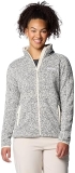 Columbia Women s Sweater Weather II Full Zip Fleece Jacket, Chalk Heather, Size Large
