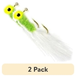 Berkley Johnson Beetle Bou Marabou Jig Fishing Lure White 2 Pack Durable Bass Bait
