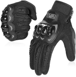 COFIT Full Finger Motorcycle Gloves for Men Women Touchscreen MTB BMX ATV Racing - Black L