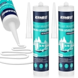 Kohee Non-Leveling RV Roof Sealant 2-Pack White Waterproof Caulk for Vertical Roof Repair