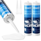 Kohree RV Roof Sealant 2-Pack White Self-Leveling Caulk for RV Roof Repair Maintenance