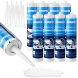 Kohree RV Roof Sealant 8 Pack White Self-Leveling Lap Caulk for Exterior Roof Repair