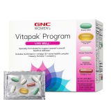 GNC Women's Live Well Vitapak Program with Cranberry, Collagen & Biotin - 30 Servings